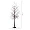 8ft. Pre-Lit Halloween Black Twig Artificial Tree with 510 Orange & Purple LED Lights